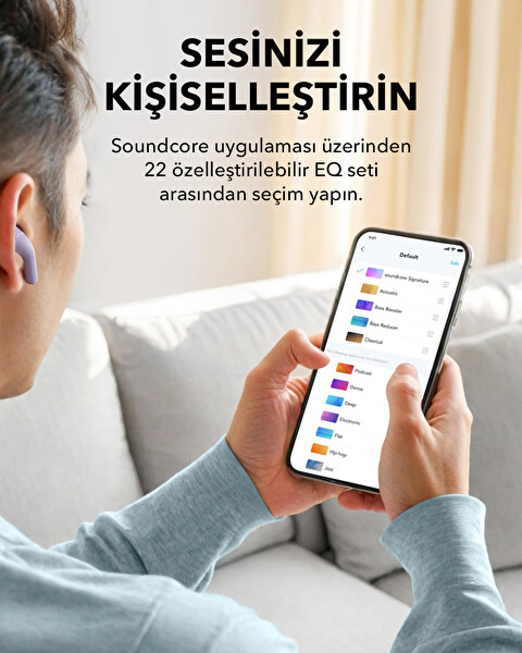 Anker Soundcore K20I Kulak İçi Bluetooth Kulaklık - Mor
