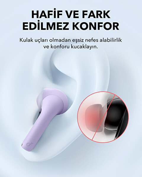 Anker Soundcore K20I Kulak İçi Bluetooth Kulaklık - Mor