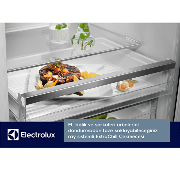 Electrolux LNT7MD58B TwinTech No Frost 588 lt 84 cm Alttan Donduruculu Buzdolabı D Enerji Sınıfı Siyah Inox 8