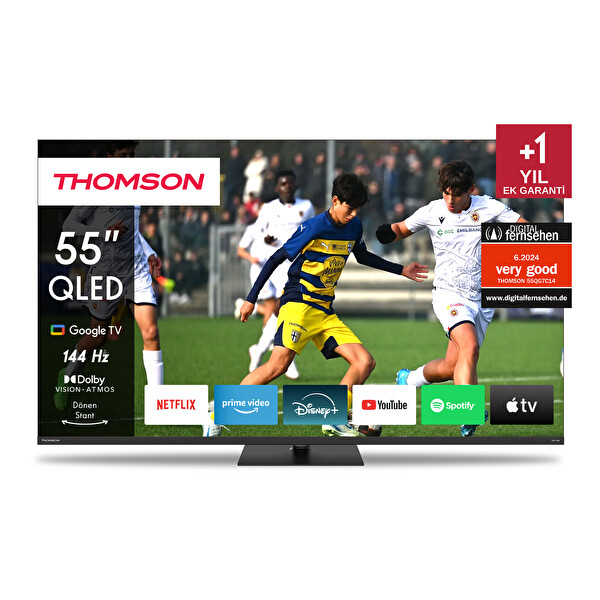 Thomson 55qg7c14 55"139 Ekran 4K UHD 144hz Uydu Alıcılı Qled PRO Google TV