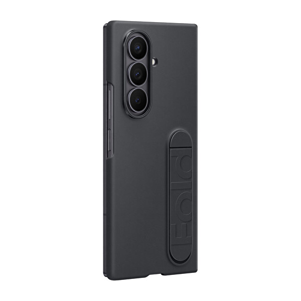 Galaxy Z Fold 7 Standlı Silikon Kılıf - Siyah