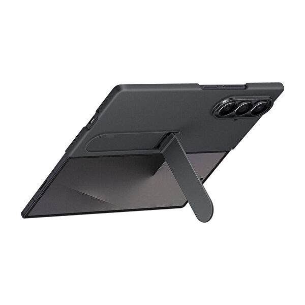 Galaxy Z Fold 7 Standlı Silikon Kılıf - Siyah
