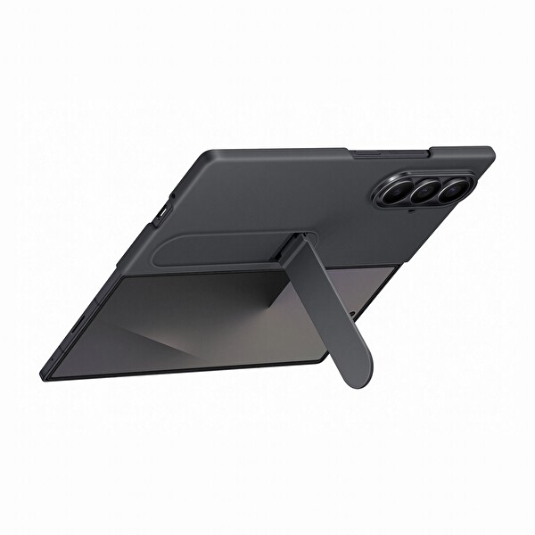 Galaxy Z Fold 7 Standlı Silikon Kılıf - Siyah