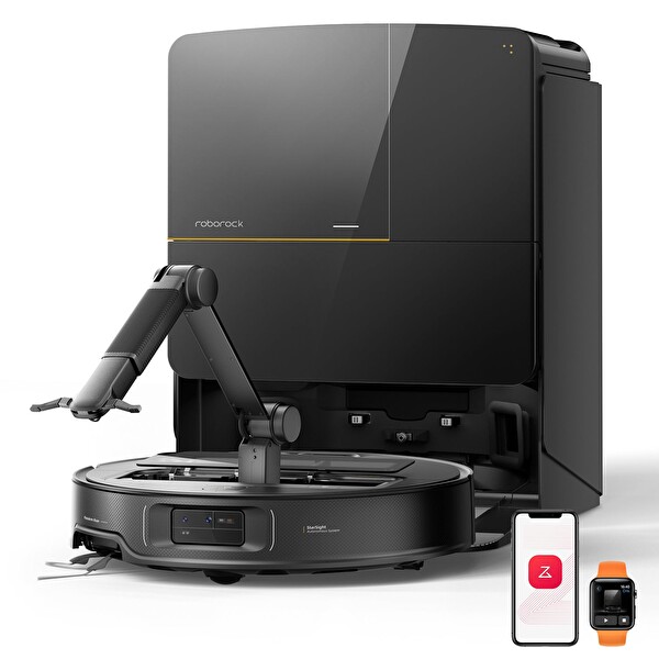 Roborock Saros Z70 Robot Süpürge Siyah