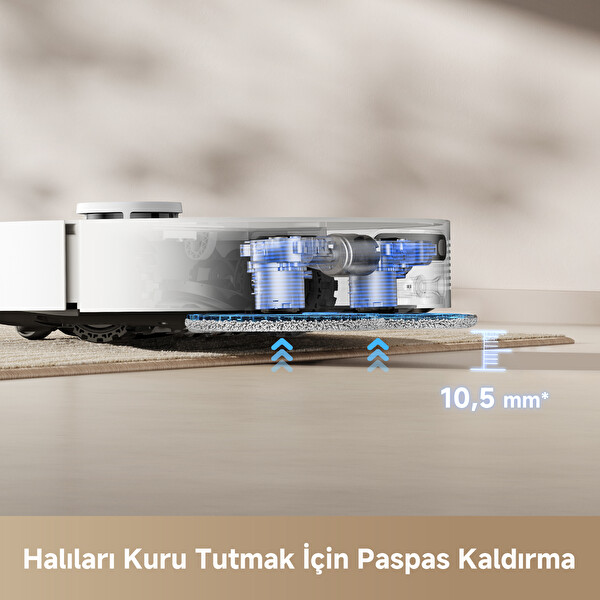 L40 Ultra CE Çöp İstasyonlu Robot Süpürge - Beyaz