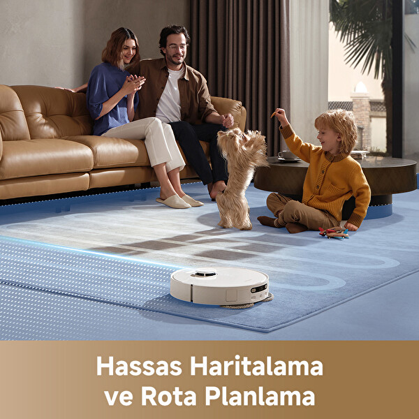 L40 Ultra CE Çöp İstasyonlu Robot Süpürge - Beyaz