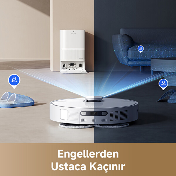 L40 Ultra CE Çöp İstasyonlu Robot Süpürge - Beyaz