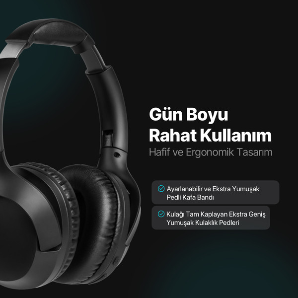 Ttec 2Km150S Soundmax 3 Kulaküstü Kablosuz Bluetooth Kulaklık 7