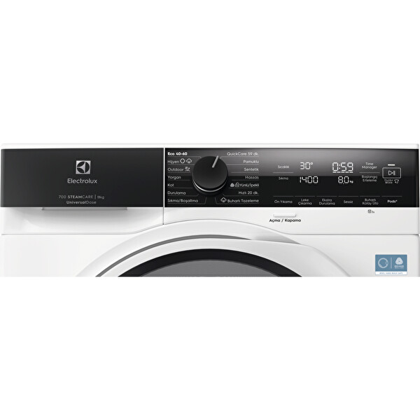 Electrolux EW7F4404UT 700 Serisi SteamCare 11 KG 1400 Devir Çamaşır Makinesi