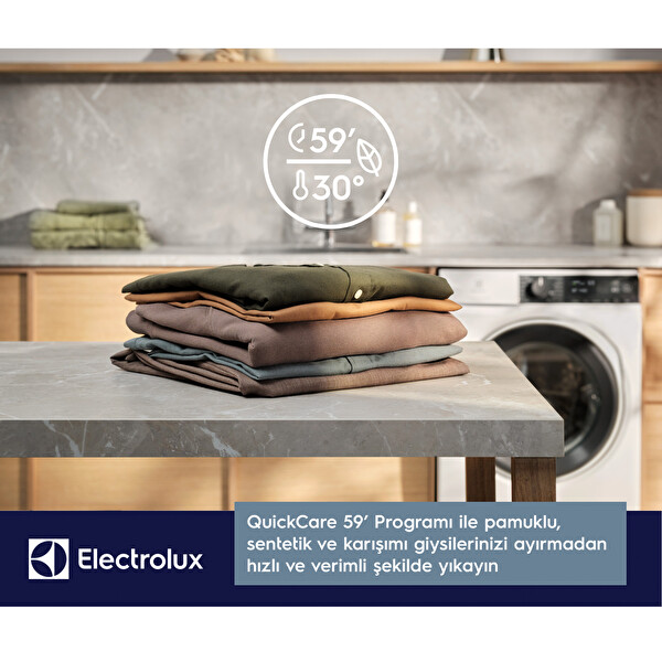 Electrolux EW7F4404UT 700 Serisi SteamCare 11 KG 1400 Devir Çamaşır Makinesi