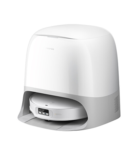 Roborock Q Revo Curv X Çöp İstasyonlu Robot Süpürge-Beyaz