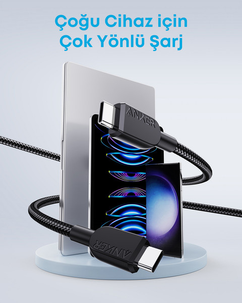Anker USB-C To C 1M 240W Kablo Siyah A81C5