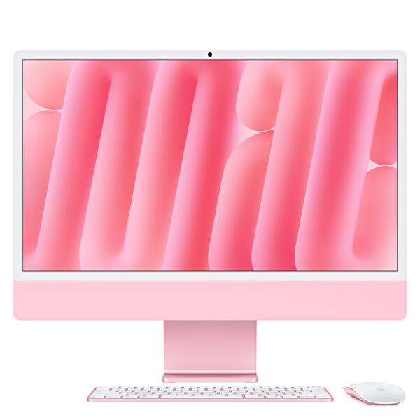 Apple 24-Inch iMac with Retina 4.5K Display: M4 Chip with 10‑Core Cpu and 10‑Core GPU, 16GB, 256GB SSD – Pink MWV43TU/A