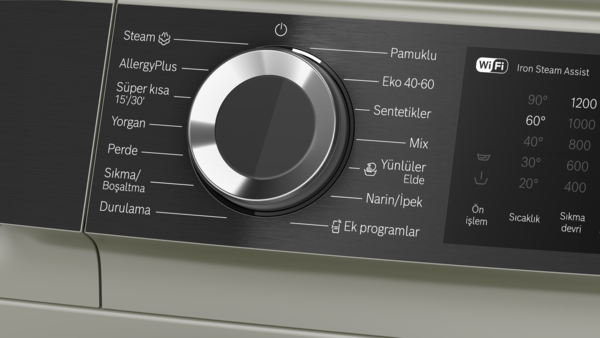 Bosch WGK252ZXTR Serie 6 10 KG Çamaşır Makinesi Gümüş