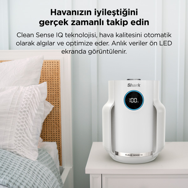 Shark NeverChange5 Air Purifier Compact Pro Quartz Beyaz 4