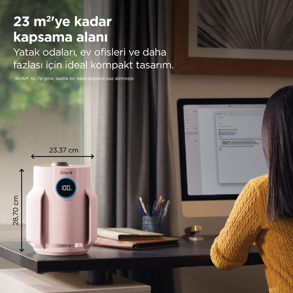 Shark NeverChange5 Compact Pro Hava Temizleyici   Pembe 6
