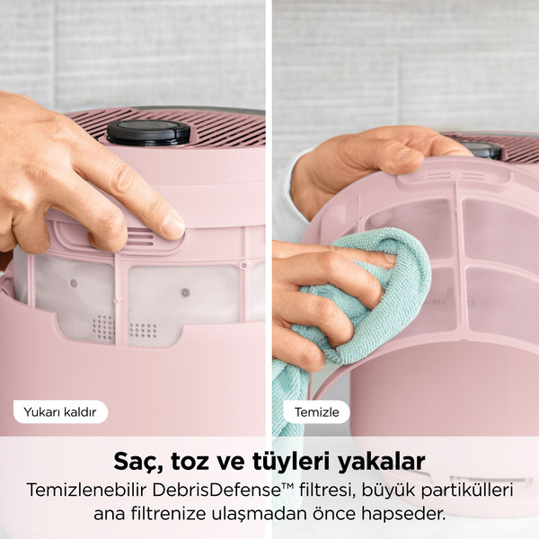 Shark NeverChange5 Compact Pro Hava Temizleyici   Pembe 7