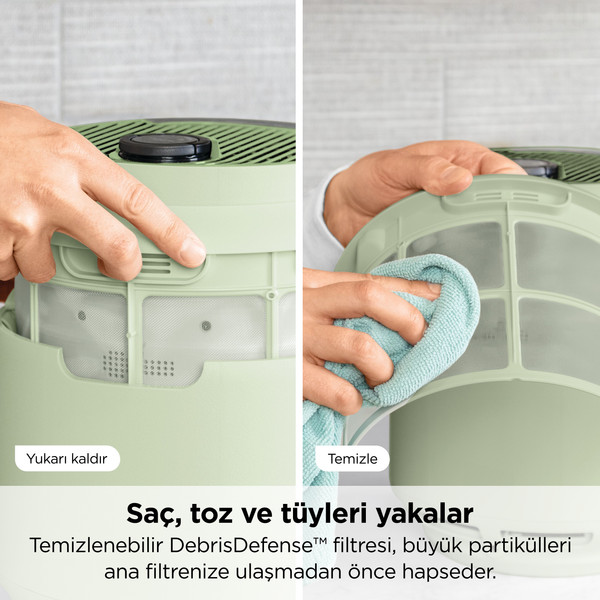 Shark NeverChange5 Compact Pro Hava Temizleyici   Mint Yeşili 7