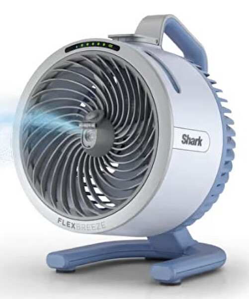 Shark Flexbreeze HydroGo Serinletici Buharlı Fan - Buz Mavisi