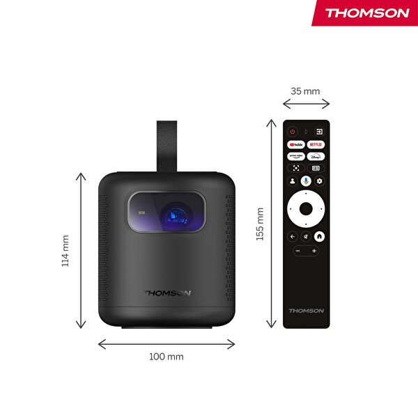 Thomson Vega PG35B Google TV LED Taşınabilir 4K Projektor