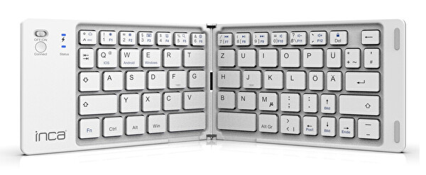 Inca IBK-580BT Katlanabilir Kablosuz Klavye Beyaz