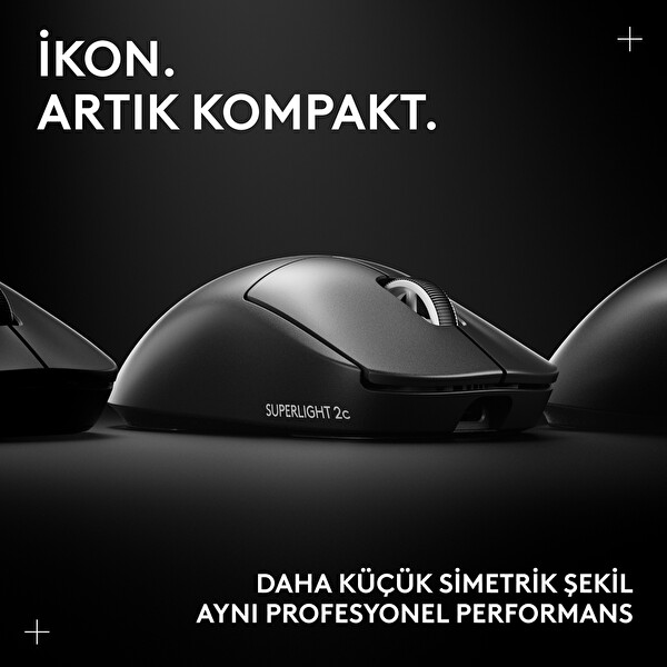 Logitech G PRO X Superlight 2c Kompakt Kablosuz Siyah Oyuncu Mouse