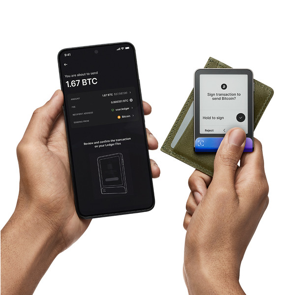 Ledger Flex Neptün Mavisi Kripto Donanım Cüzdanı Ve Recovery Key 4