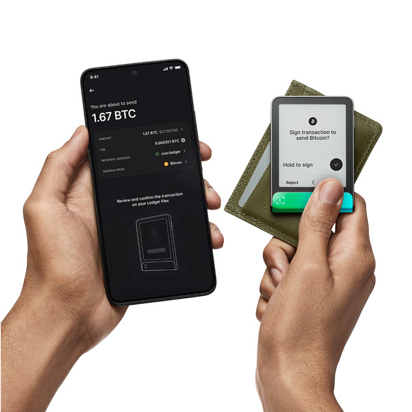 Ledger Flex Bakır Yeşili Kripto Donanım Cüzdanı Ve Recovery Key 4