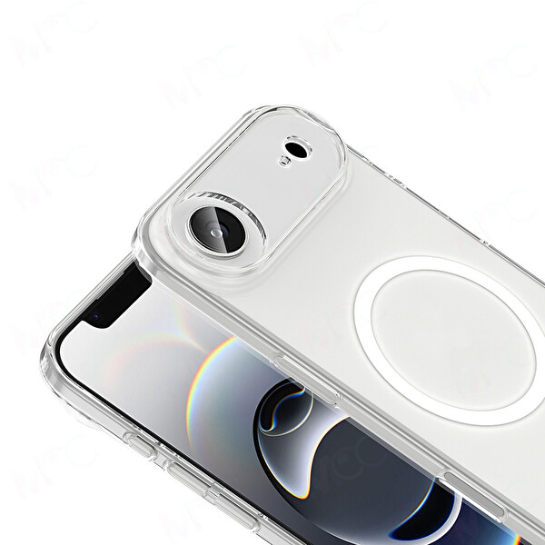 Zore Porto iPhone 17 Air Şeffaf Silikon Kapak 2