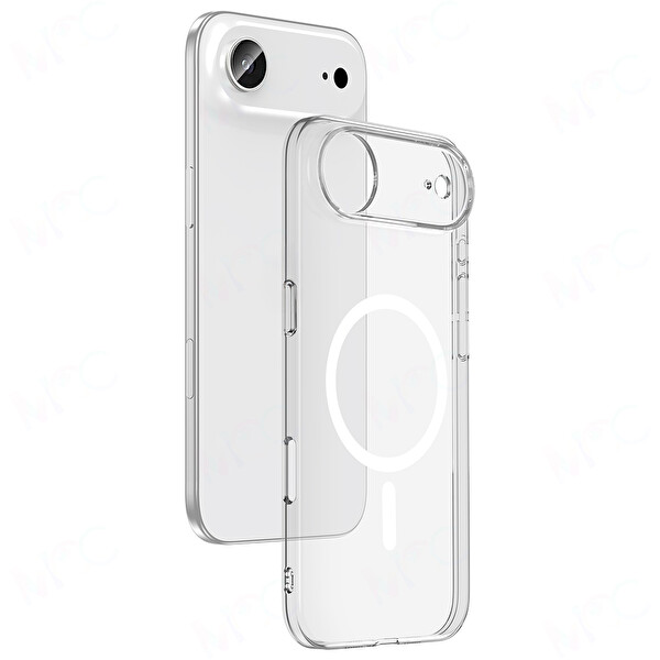 Zore Porto iPhone 17 Air Şeffaf Silikon Kapak 3