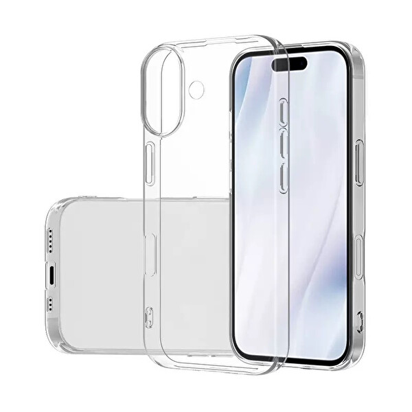 Zore Süper Silikon iPhone 17 Şeffaf Silikon Kapak