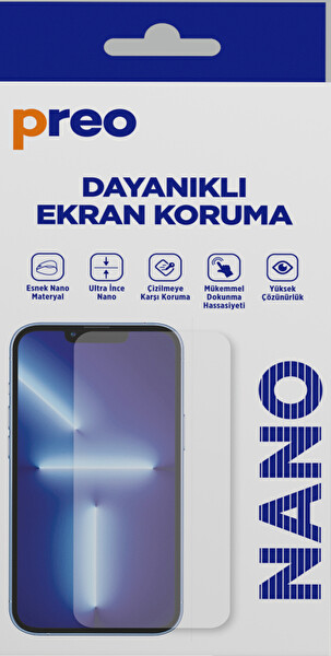 Preo Dayanikli Ekran Koruma Tecno Spark 40  40C  Go 2 Ön Nano Premium