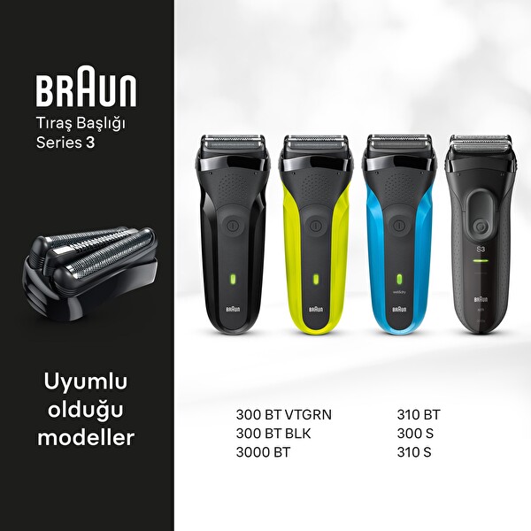 Braun 32B Series 3+ Elektrikli Tıraş Makinesi Yedek Başlığı