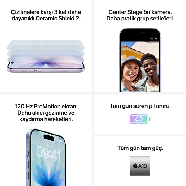 Apple iPhone 17 256GB Ada Çayı Akıllı Telefon 5