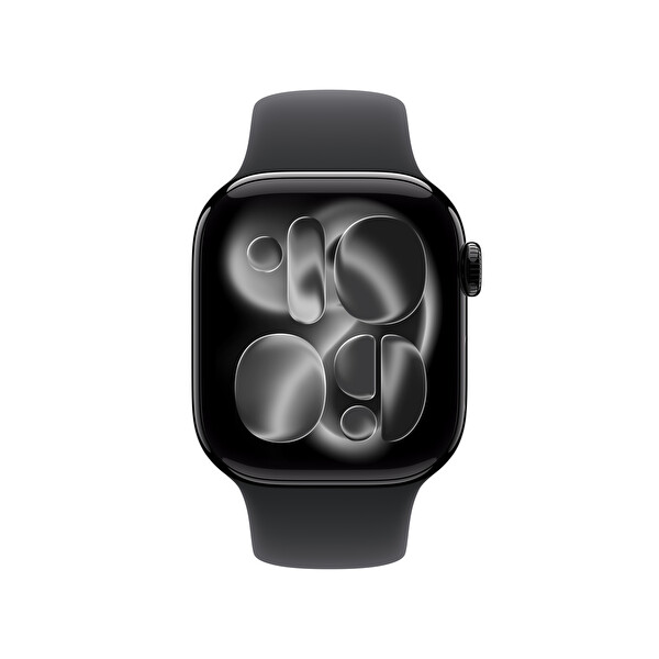 Apple Watch Series 11 GPS 42mm Simsiyah Alüminyum Kasa ve Siyah Spor Kordon - S/M