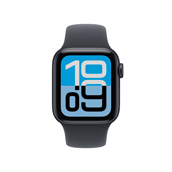 Apple Watch SE 3 GPS 40mm Gece Yarısı Alüminyum Kasa ve Gece Yarısı Spor Kordon - M/L