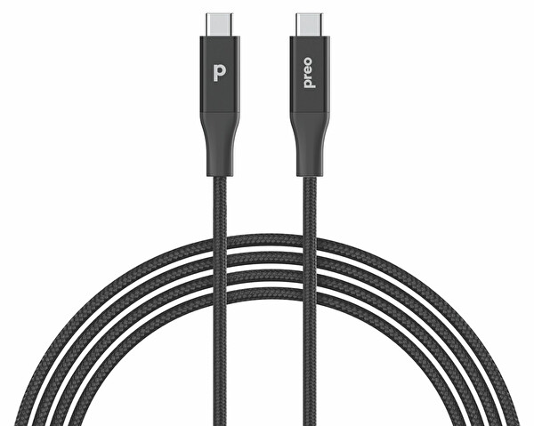 Preo MMU901 100W USB-C to USB-A Cable 1,2m Yüksek Hızlı Şarj Cihazı