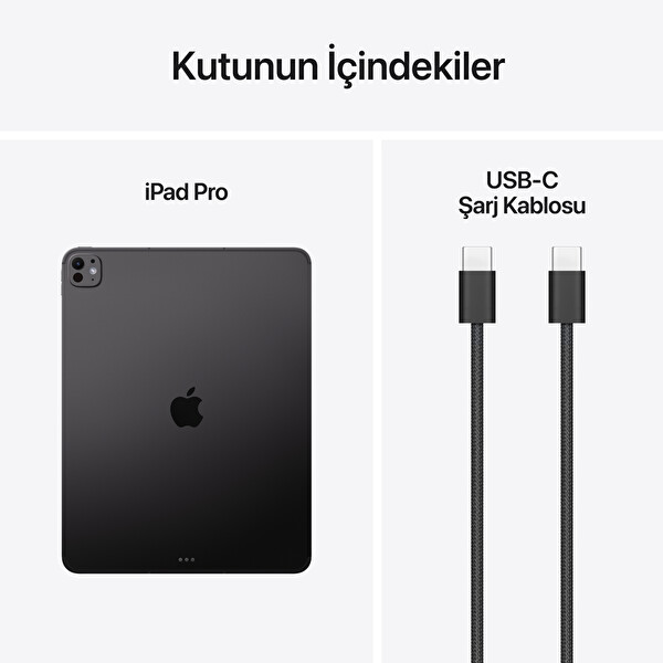 Apple iPad 13-inch iPad Pro Wi‑Fi + Cellular 2TB with standard glass - Space Black ME8J4TU/A