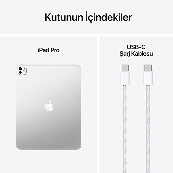 Apple iPad 13-inch iPad Pro Wi‑Fi + Cellular 2TB with standard glass - Silver ME8K4TU/A