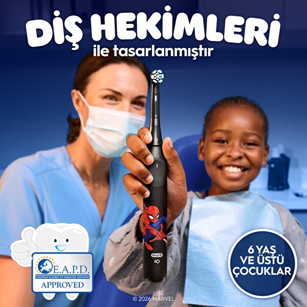 Oral-B iO Çocuk 6+ Spiderman Şarjlı Diş Fırçası