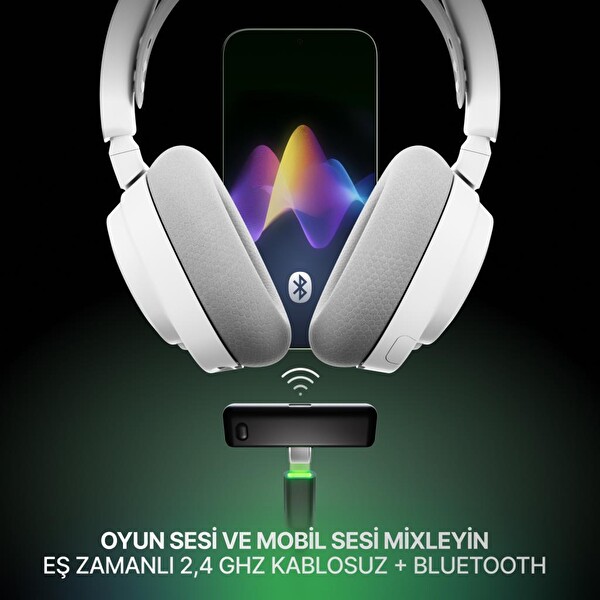 SteelSeries Arctis Nova 7X Gen 2 Kablosuz Gaming Kulaklık - Beyaz