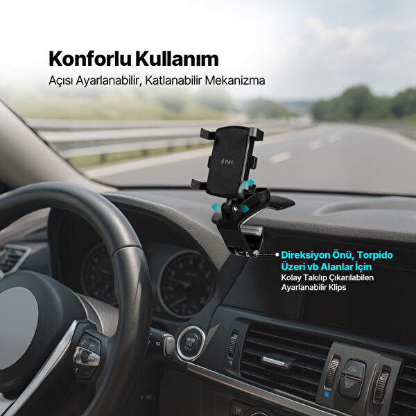 Ttec Flexgrip Araç İçi Telefon Tutucu