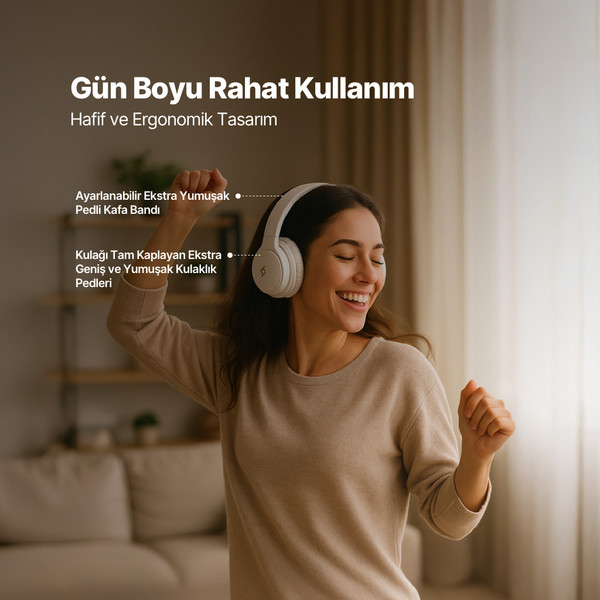 Ttec 2Km157L Soundlife On Kulaküstü Bluetooth Kulaklık Lacivert 5