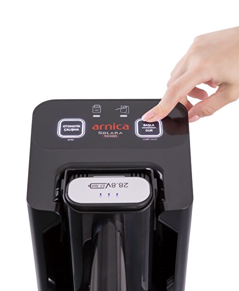 Arnica Solara Tower ET13490 Islak Kuru Şarjlı Dikey Süpürge