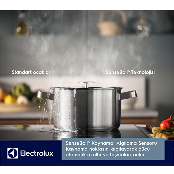 Electrolux EIS87453IZ SaphirMatt Sense Boil&Fry 80 cm İndüksiyonlu Ocak 7