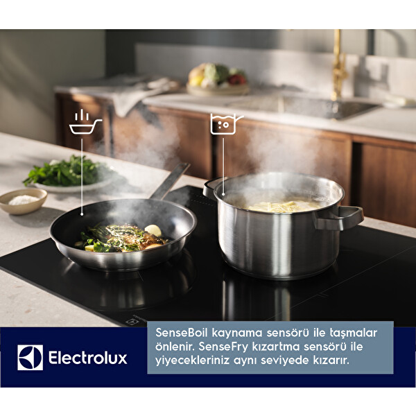 Electrolux EIS87453IZ SaphirMatt Sense Boil&Fry 80 cm İndüksiyonlu Ocak 8