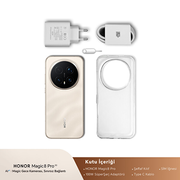 Honor Magic 8 Pro 5G 12/512GB Gün Işığı Sarısı Akıllı Telefon
