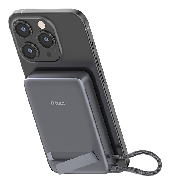 Ttec 2BB264UG ReCharger Pro M LCD 10.000mAh Qi2/Magsafe Özellikli 15W USB-C PD 35W Kablolu Stantlı Powerbank