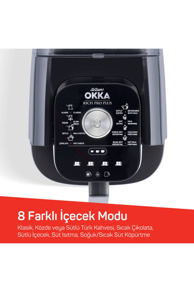 Arzum OK0036 Okka Rich Pro Plus Su Tanklı Türk Kahvesi Makinesi