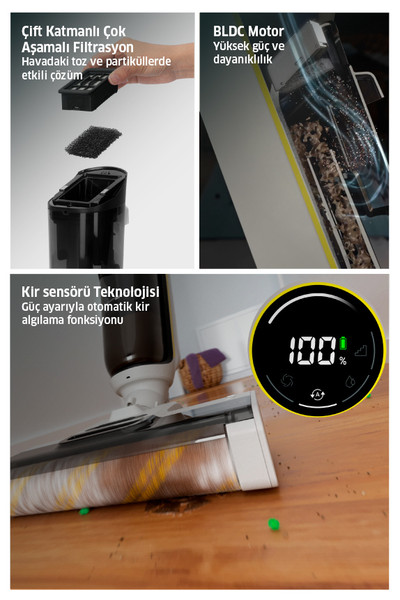 Karcher FCV 4 *EU Islak Kuru Şarjlı Süpürge 4